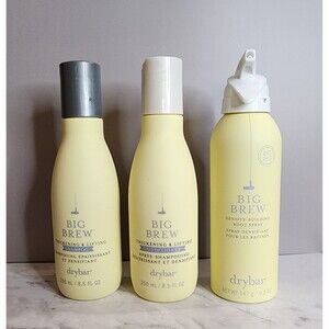 Drybar Big Brew 3-Piece Set –  Shampoo + Conditioner + Root Lifter - New, 8.5oz